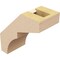 Ekena Millwork 3-inch W x 6-inch D x 6-inch H Monterey Rough Cedar Woodgrain TimberThane Knee Brace, Primed BRCUR03X06X06MONRCPR - alternate 6